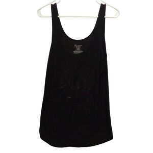 No Boundaries Love Graphic Black Sleeveless Tank Top
